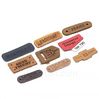 Kožené štítky pre tašky