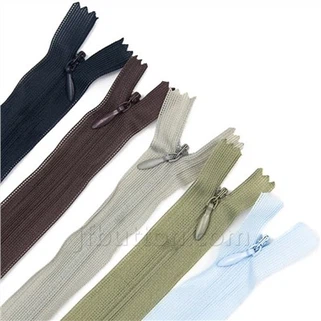 7 palcový neviditeľný zips