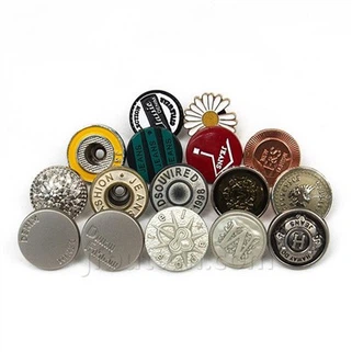 Piny na gombíky pre džínsoviny