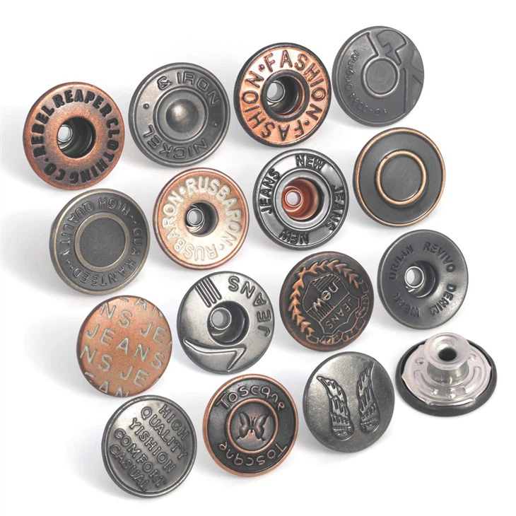 Metal Jean Buttons