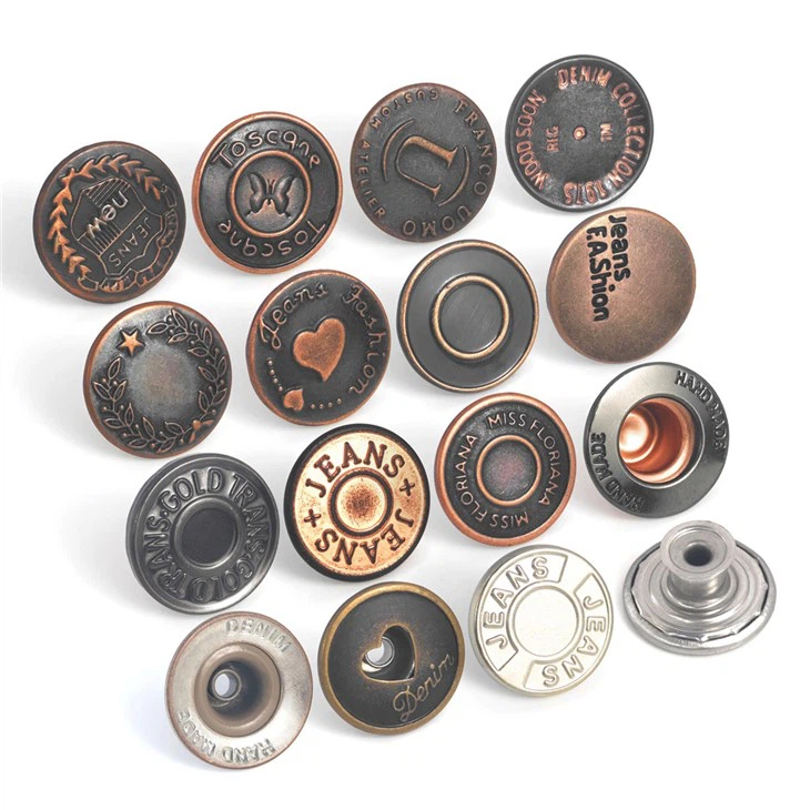 Metal Jean Buttons