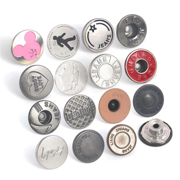 Metal Jean Buttons