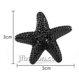 Tlačidlá v tvare čiernej hviezdy so stopkou