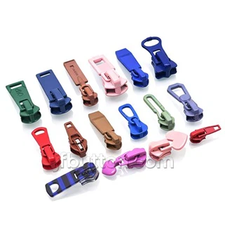 Farebné sťahovacie zipsy