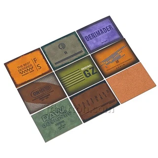 Faux kožené ručne vyrábané štítky