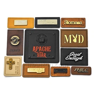 Kožené odevné štítky