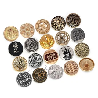 Okrúhle starožitné dokončenie kovového tlačidla stopky