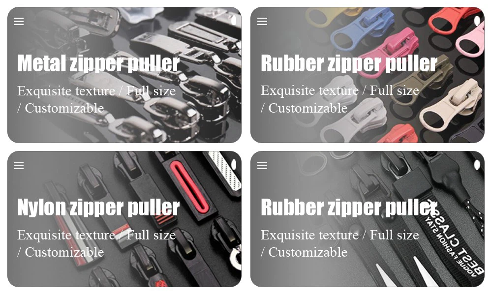 zipper pull material zipper pull material